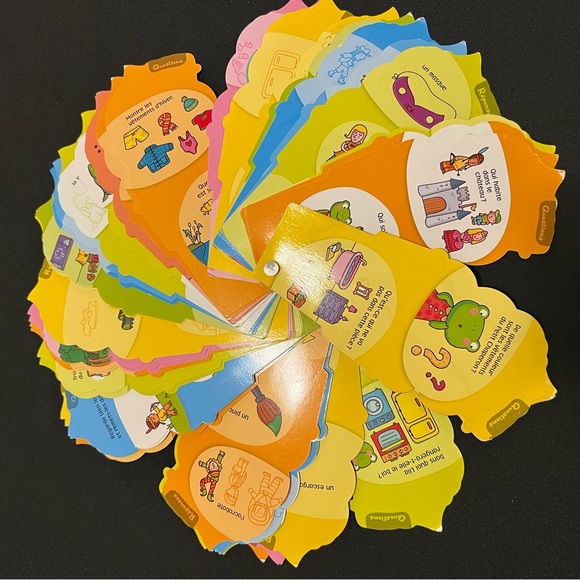 Colorful French Educational Kids Flashcards - Picture 2 of 4